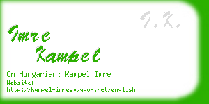 imre kampel business card